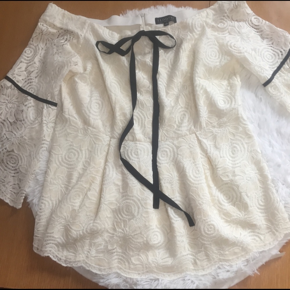 ELOQUII off the shoulder blouse Sz 18